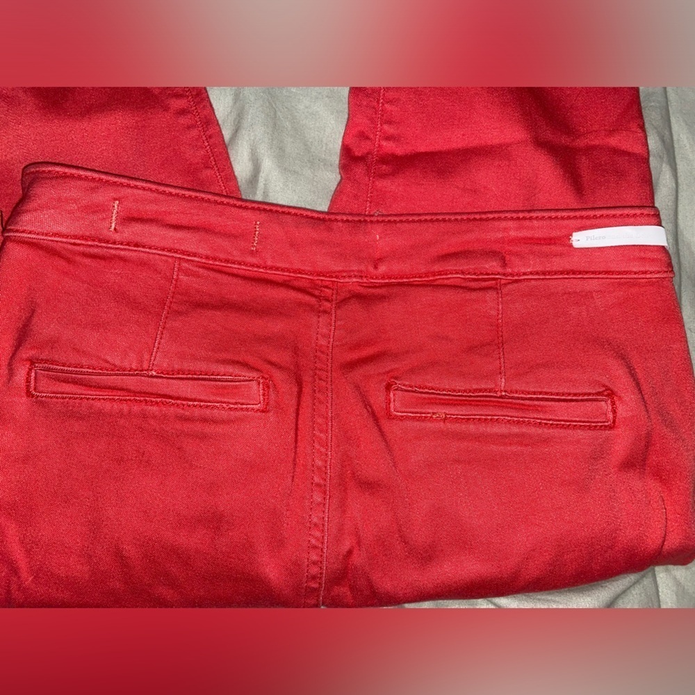 Pilcro and the Letterpress Anthropologie Brand High Rise Legging in Red Orange - Picture 5 of 5